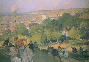 Ballonglanding ved Pre St-Gervais, ca. 1885